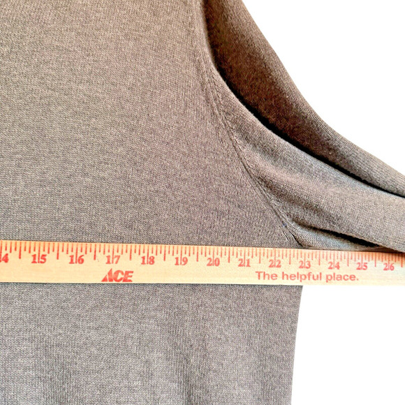 JCrew Sz XL 100% Cotton Sweater Neutral‎ Light Academia Cabincore Preppy - Picture 9 of 12